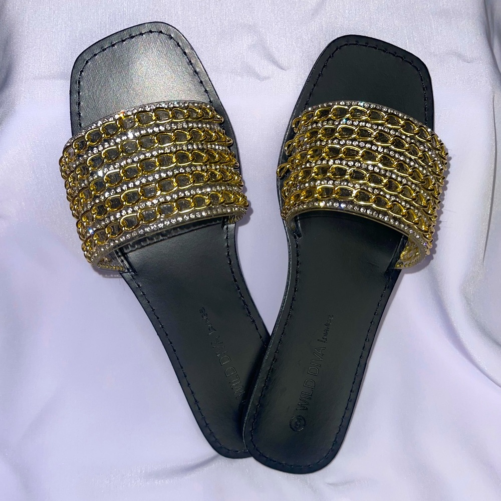 Serena Embellished Slides